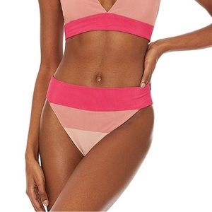 NEW Beach Riot Alexis Bottom Rouge Colorblock